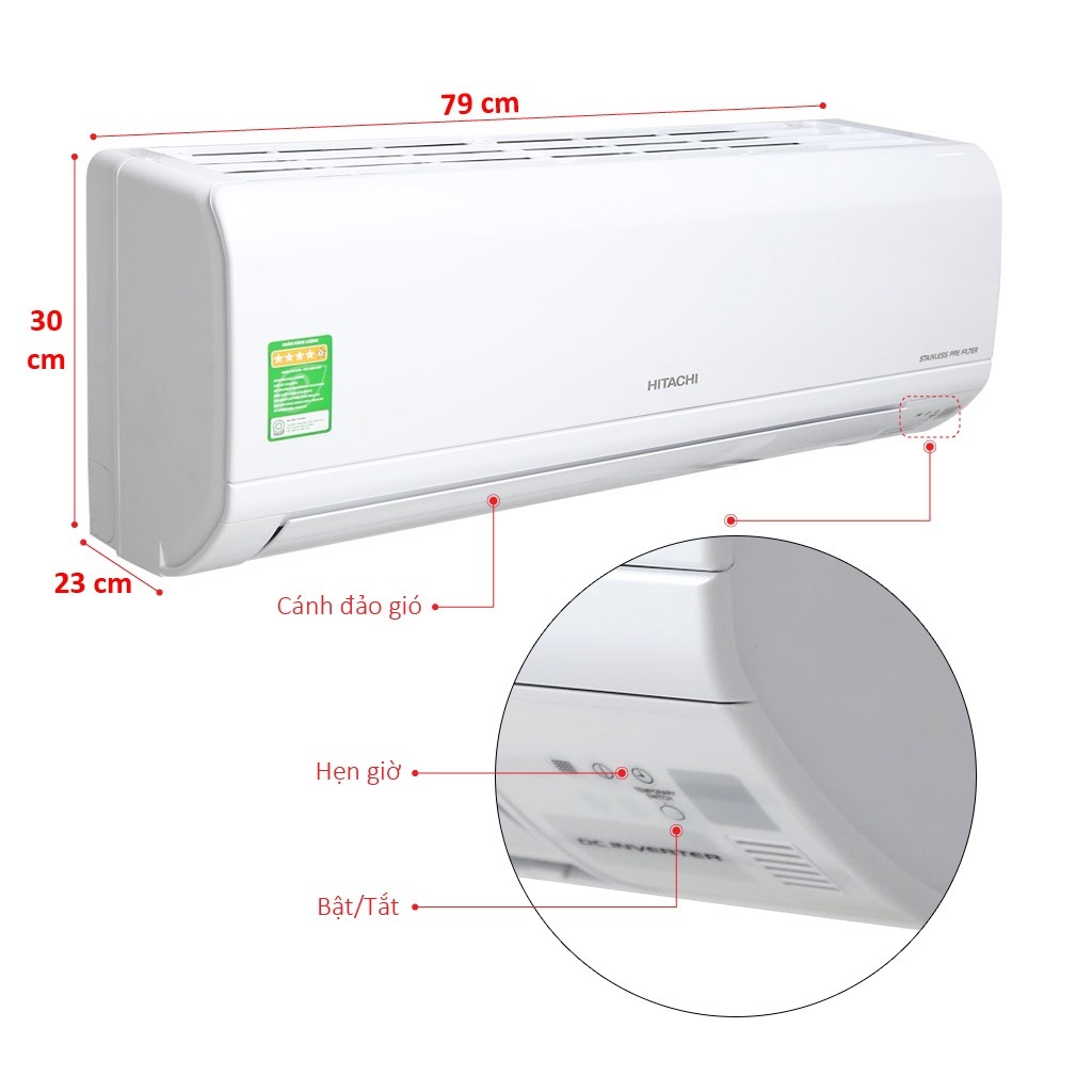 Máy lạnh Hitachi Ras-F18CF (2.0Hp)